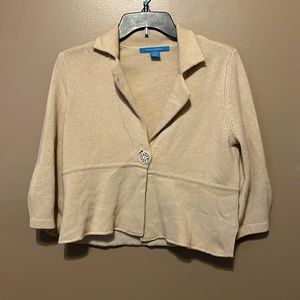 White + Warren Cashmere Crop Sweater